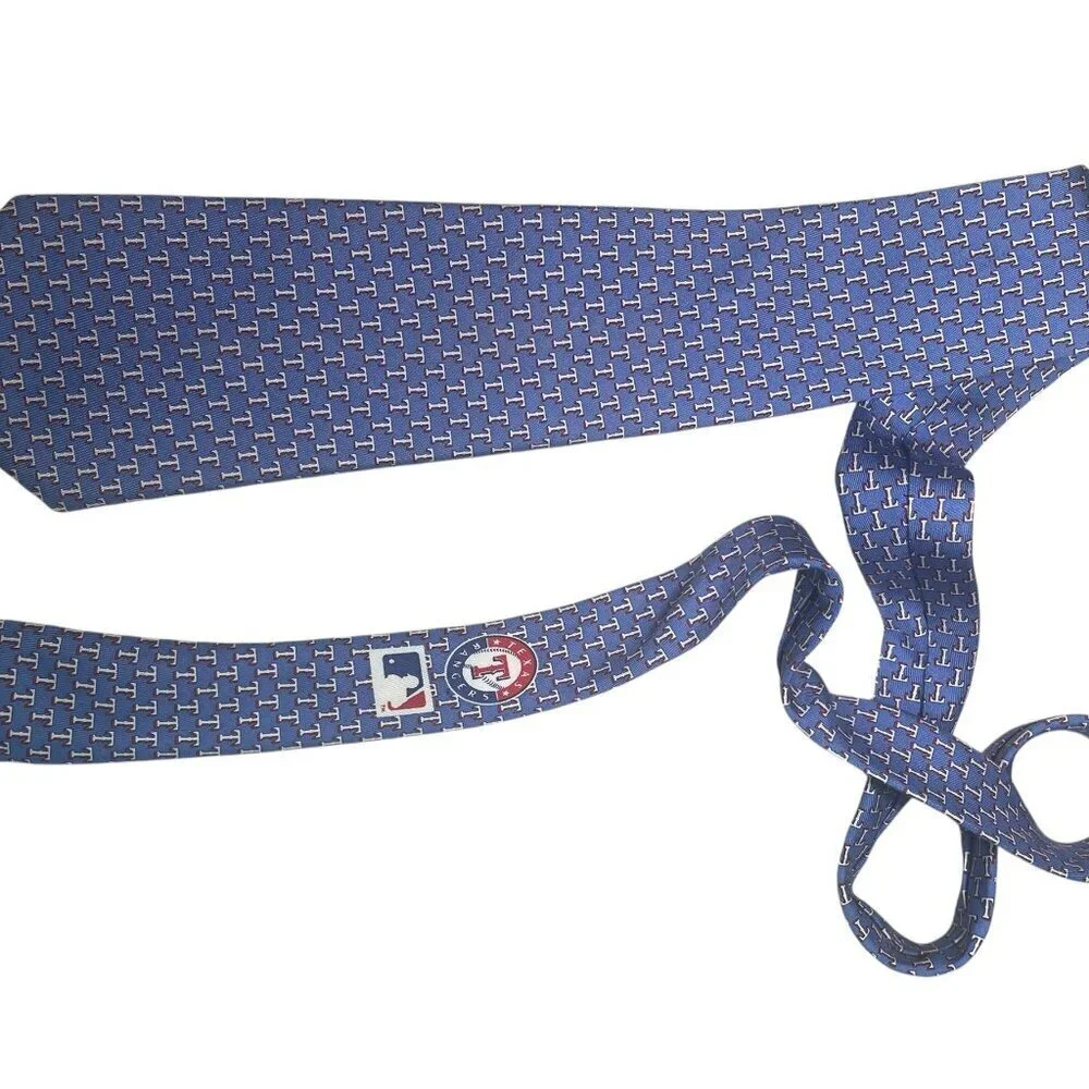 Vineyard Vines Texas Rangers Silk Tie Boys 49